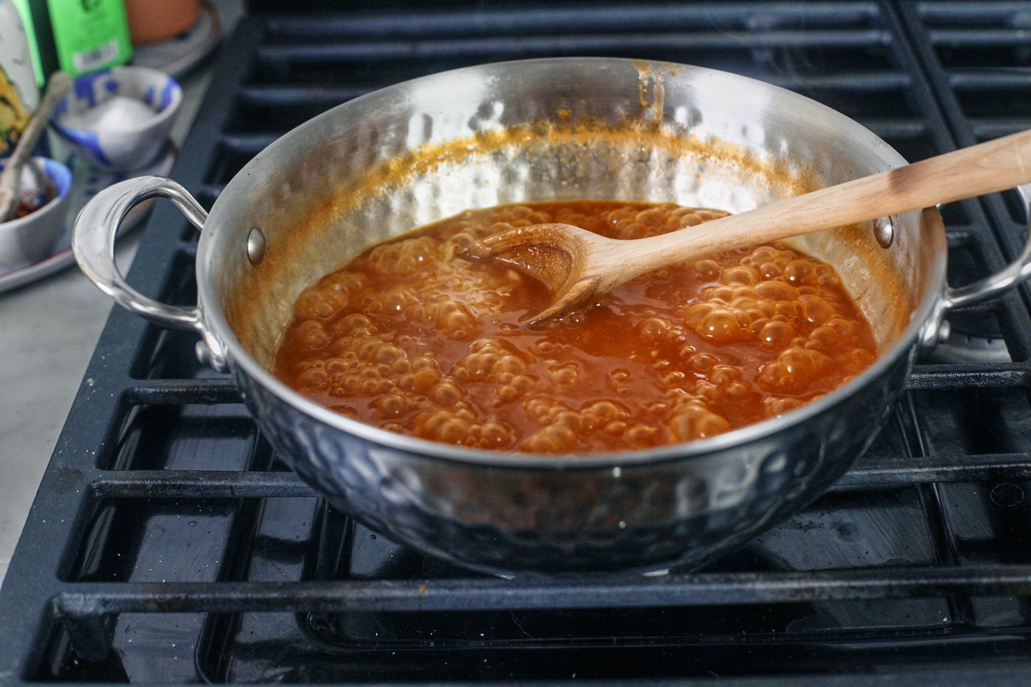 Tomato Orzo 5 tomato orzo bubbling
