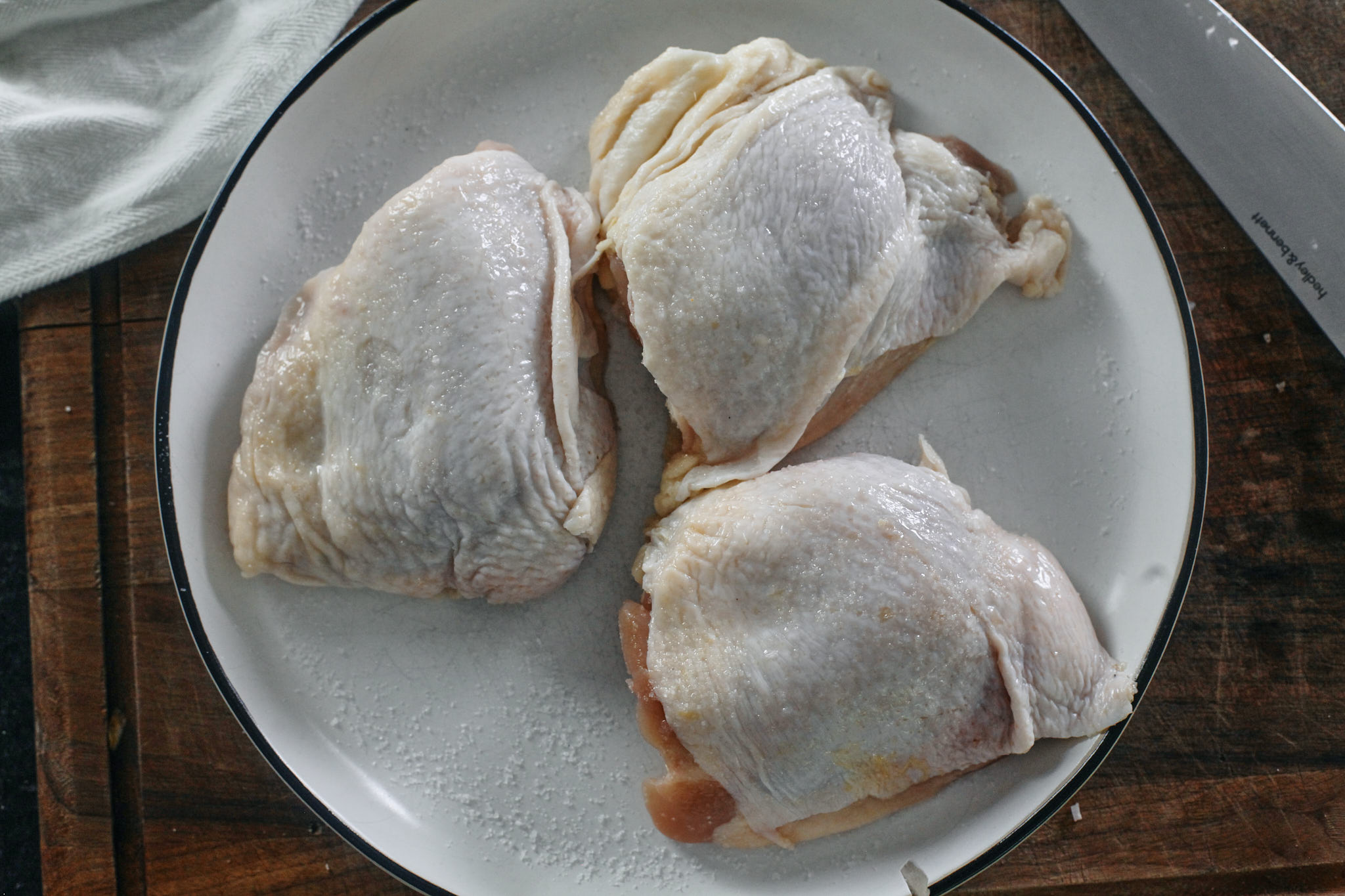 Creamy Boursin Chicken skin on bone in chicken thighs