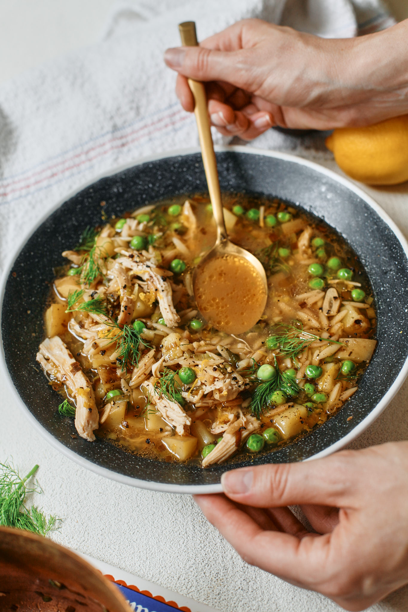 Single serve lemon chicken orzo soup 11 single serve lemon chicken orzo soup