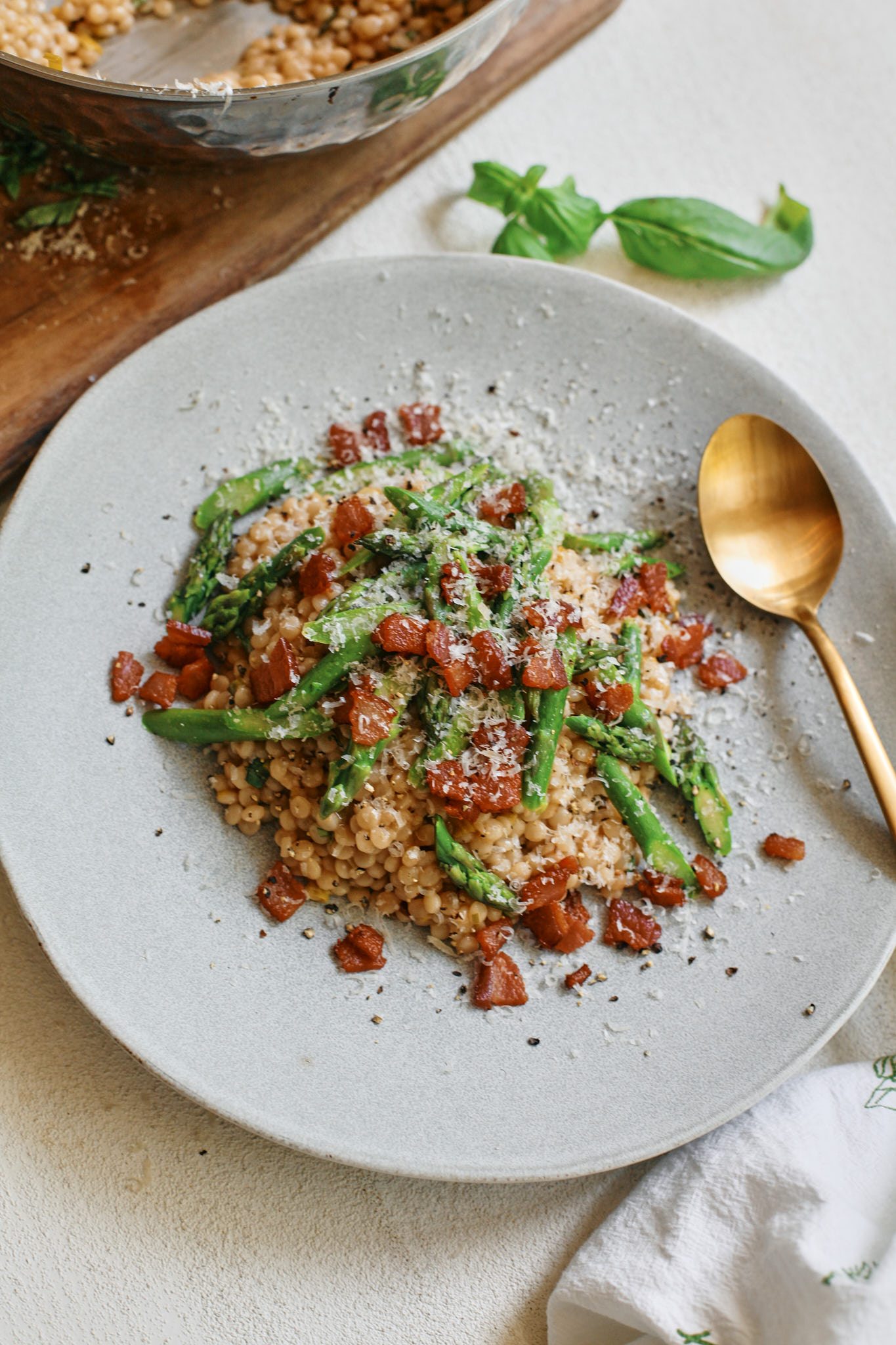 Bacon Asparagus Couscous 2024 7 creamy asparagus and bacon couscous