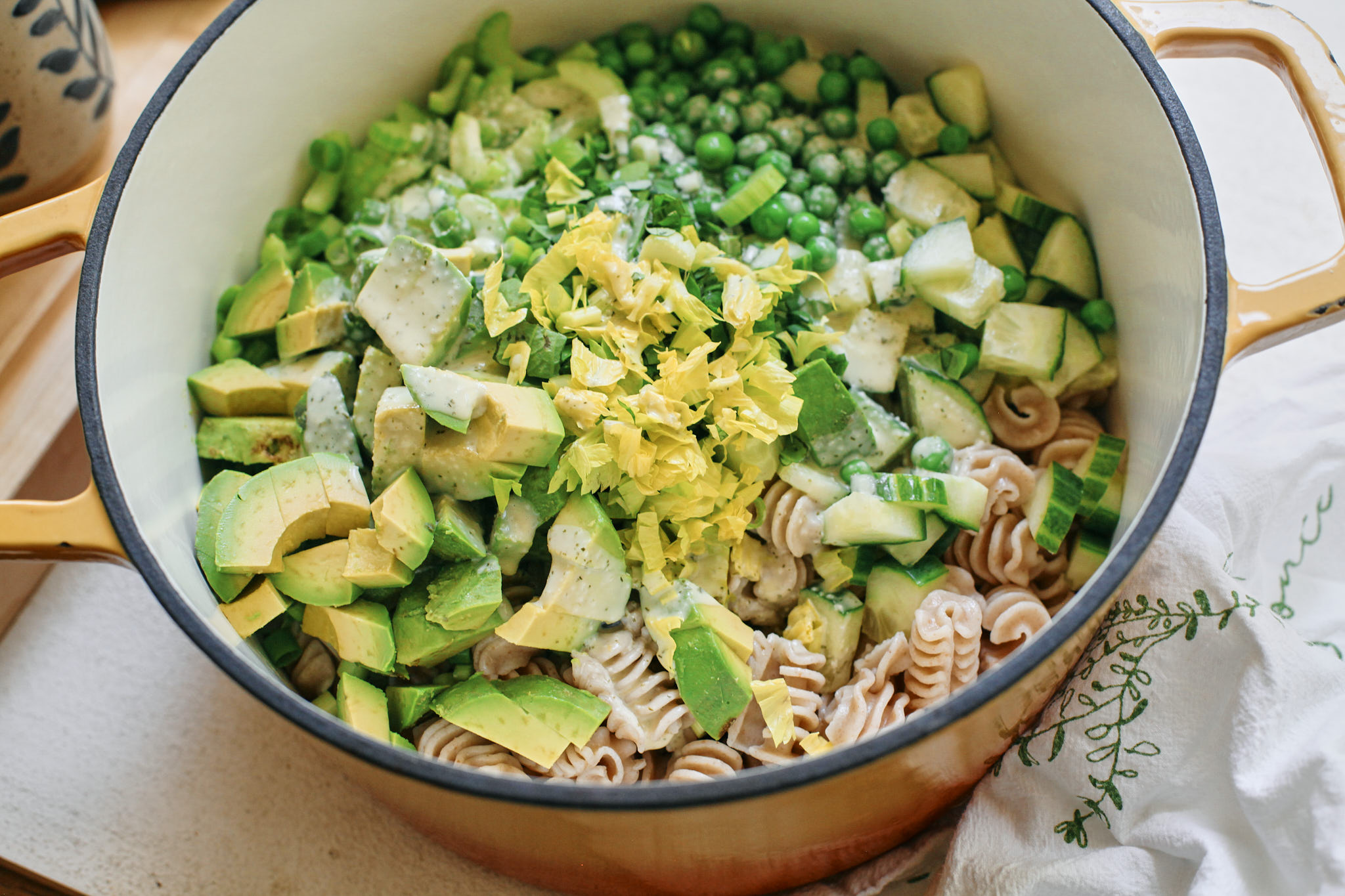 Green Goddess Pasta Salad 6 green goddess pasta salad