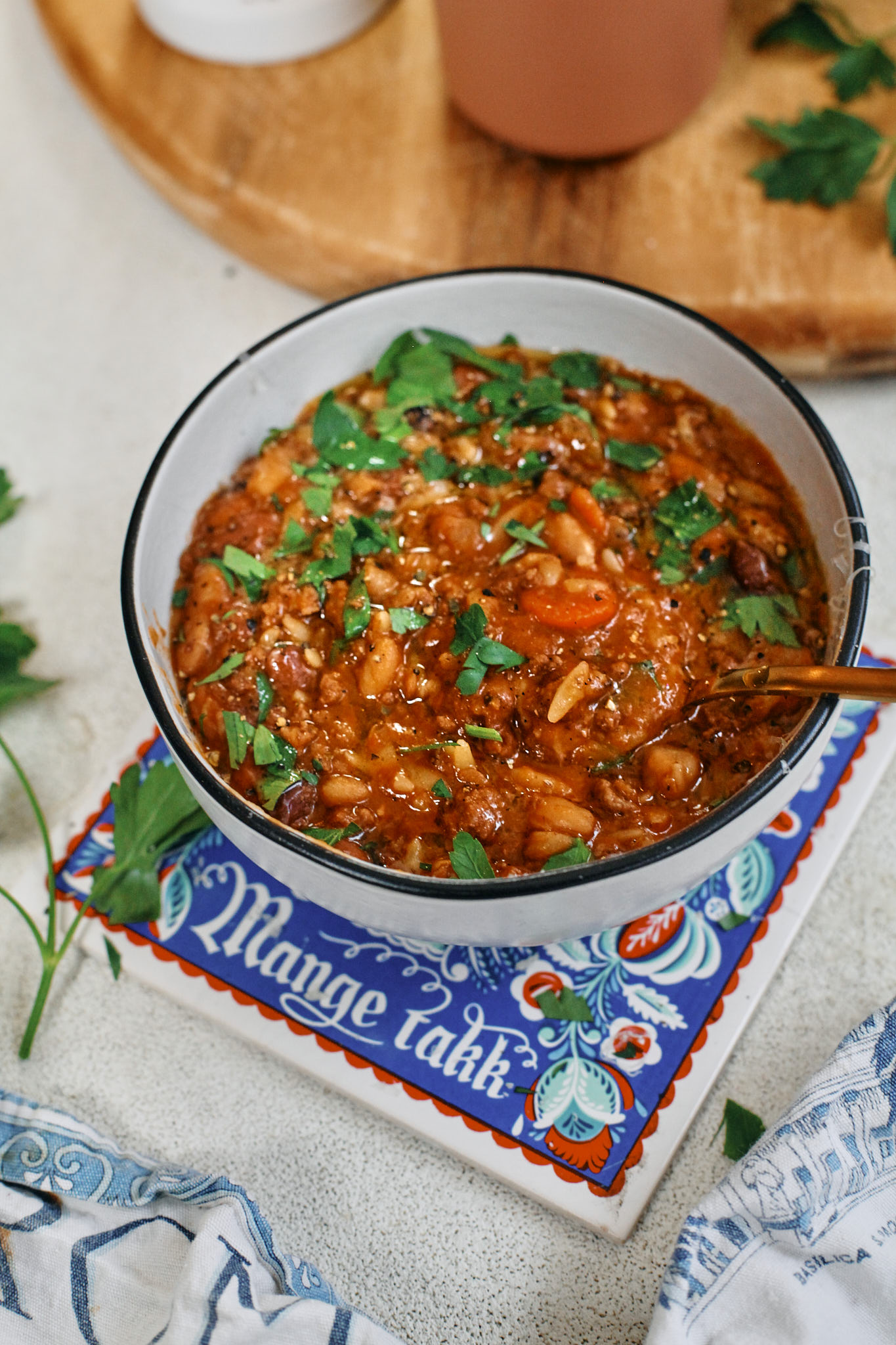Hearty Italian bean and orzo stew 3 hearty Italian bean and orzo stew