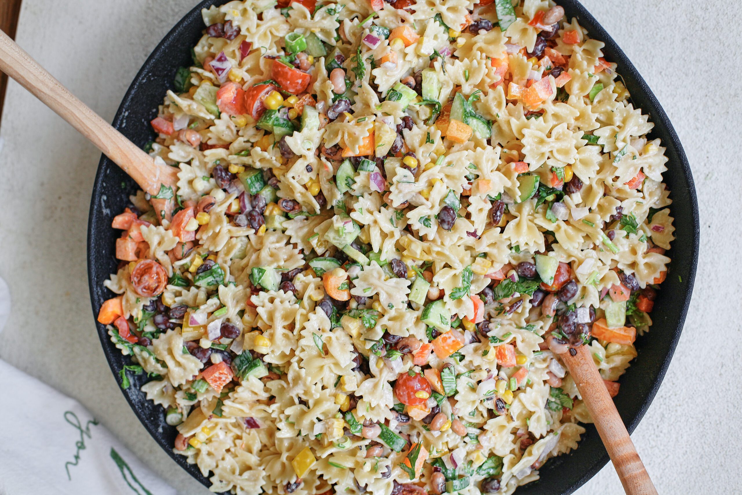cowboy caviar pasta salad